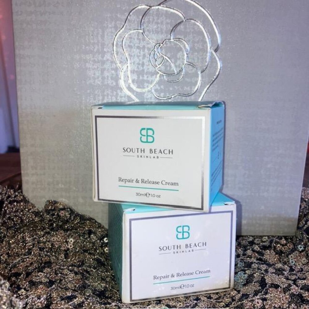 2x SEALED South Beach Skinlab Repair & Release Cream's NIB 30 ml 1.0 Oz PAO12M
